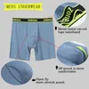 Mutande Boxer da uomo ZONBAILON Boxer aperti traspiranti con gamba in bambù No Ride Up Underwear