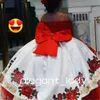 Borduurwerk Kralen Kinderen Princess Mini Quinceanera Dresses Mexicaanse Charro Beauty Pageant Flower Girl Birthday Dress
