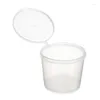 Storage Bottles 50pcs/set Clear Plastic Small Sauce Food Cups Pocket Condiments Containers Boxes With Sealing Lids Anti Leak 1oz/1.5oz