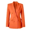Damskie garnitury dwurzędowe 3 kolory opcja Business Dopasuj Stylowe, solidne biuro Lady Blazer