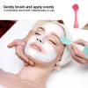 Reinigingsgereedschap Accessoires Dubbele zijkant Siliconen Cleanser Borstel Zacht haar gezicht Massage Wasborstel Zwartborstel Remover Portable Skin Care Tool 230517