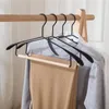 Hangers Racks Wooden Coat Hanger Luxury Fashion Metal Wood Suit Hanger With Wide Shoulder Clothes Rack Wardrobe Organizer Cabides Para Roupa 230518
