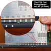Régua de aço inoxidável Régua de cordas de ação do medidor de ação da régua Provedor de travesseiro de compasso de barreira de medição da régua para acessórios para peças de guitarra