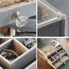 Jewelry Stand Acrylic Organizers Velvet ThreeLayer Jewellery Storage Box Earring Rings Necklace Large Space Case Holder Women Gift 230517