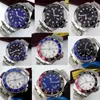 Relógios de pulso Chegada 43mm Dial estéril Sapphire Glass Super Luminous No Logo Top GMT Movimento Automático Relógio Masculino