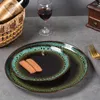 Płytki w stylu zachodnim glazurowane ceramiczne zastawa stołowa zachodnia restauracja Home Creative Retro Steak Sałatka Sałatki Rozmiar wielkości