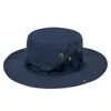 Chapéus de aba larga Bucket à prova de vento ao ar livre masculino Hat de pesca Men anti -UV Sun Cap Protece