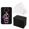 Smyckestativ 50st KeyChain Display Cards med SelfSealing Bags Card Håll kartong för nyckelförpackning Partihandel 230517