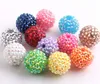 Beads Kwoi vita Handmade Colorful 12mm 20mm 22mm Chunky Resin Rhinestone Beads Ball for Kids Girls Jewelry Making