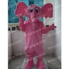 Halloween Pink Elephant Mascot Costume Anpassa Cartoon Anime Theme Character Xmas Outdoor Party Outfit Unisex Party Dress Suits