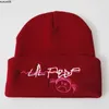 Beanie/Skull Caps Lil Peep Embroidery Sticked Hat Solid Color Unisex Letter Beanie Hat Men Women Winter's Cap Skallies J230518