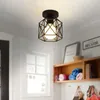 Ceiling Lights LED Lamp Energy Saving Black Shade Entry Protect Eyes Flush Mount Light Easy Installation For Living Room