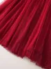 Dwuczęściowa sukienka ZJYT Runway Summer Sukienka Sets Red Party Conjuntos de Falda midi spódnica w kratowa dzika