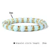 Strand aquamarines chalcedonony 8 мм для женщин мужчина Cz Charm Spacer Beads Agates красочные стеклянные хрустальные браслеты украшения