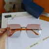 Designer LOU VUT luxury cool sunglasses fashion trend rimless ocean piece women's batch with original box