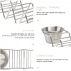 Dinnerware Sets Stainless Steel Taco Rack Sauce Dish Metal Tray Shell Holder Tortilla Roll Pizza Oven Accessories Plate Mexican Pancake