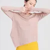 Active Shirts Casual Loose Women Yoga Long Sleeve Asymmetric Jogger Running T-Shirts Activewear Tops Gym Clothes Workout Top 122359wta