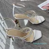 Chaussures habillées en cuir véritable femmes sandales sangles 10 cm talon haut femme frangée Sandalias Mujer été gladiateur sandale