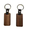 Porte-clés en cuir personnalisé pendentif sculpture sur bois de hêtre porte-clés décoration de bagages porte-clés bricolage Thanksgiving cadeaux de vacances