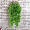 New Artificial Hanging Plant Fake Plant Boston Fern Decoration Plastic Green Wall Indoor Outdoor Hanging Basket Wedding Wreath