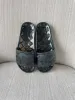 Designers Mode PVC jelly tofflor män kvinnor sandaler sommar strandskor platta Flip Flops Alfabet Kristall genomskinlig Klar toffel storlek 36-42 Slides Sneaker