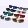 Sunglasses Ladies Punk Women Square Goggle Men Luxury Sun Glasses UV400 Vintage Colorful Mirror Eyewear Fishing