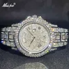 Zegarstka Relogio Masculino Luxury Missfox Ice Out Diamond Watch Day Day Day Dain Data Kalendarz zegarki dla mężczyzn DRO 230518