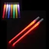 Creative 2pcs/Pal LED Chopsticks Light Up Durable Lightweight Kitchen Dinning Room Party Portable Food Safe Tableware E0522