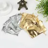 Jewelry Stand 30pcs 7x9cm 9x12cm 10x15cm Metallic Foil Packing silverGold Color drawstring Velvet bag Wedding Gift Candy Bags Pouches 230517