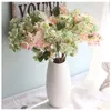 Kwiaty dekoracyjne sztuczne | Jedwabne plastikowe kwiaty śliwki wiśniowe gałęzie gałęzie ślubne wieńce restauracje dom