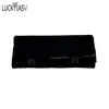 Jewelry Stand Fashion Black Velvet Zipper Roll Bag for Jewellery Ring Earrings Organizer Storage Portable Necklace Display Cases 230517