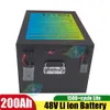 48 V Solar Lithium Bateria 100Ah 200AH WYŁĄCZENIE W nocy z BMS dla 10 kW paneli energii słonecznej falownika+ładowarka