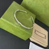 Braccialetto di alta qualità con bracciale G ad incastro Bracciale di lusso con lettera Bracciale in acciaio al titanio Bracciale donna uomo gioielli moda regalo