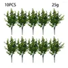 Decorative Flowers 10 Pieces ABS Fake Plant Portable Replacement Home Office Balcony Restaurant Cafe Artificial Leaves
