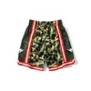 MENS OCH WOMENS BAPE SHORTS DESIGNER Fashion Trend Fitness Shark Sport Pants Kort Enkelt och generöst kamouflagemönster Tryck Övning Ventilation