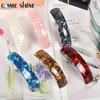 Headwear Hair Accessories Come Shine 6 Pieces Set Retro Large Hair Barrettes Rectangular French Automatic Acrylic Hair Clips for Women Thick Medium Hair 230518