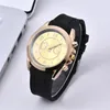 Wristwatches Luxury Ladies Gold Simple DQG Brand Quartz Watch Fashion 2023 Women's Black Silicone Dress Clock Sports Watches