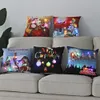 Ny 45 cm LED Christmas Pillowcase Santa Claus Luminous Cushion Home Soffa Table bildekor Juldekoration Nyårsafton