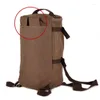 Outdoor Bags Large Capacity Gym Men Travel Bag Vintage Canvas Backpack Man Basketball Round Bucket Shoulder Backpacks Sport Pack XA28D