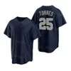 Baseball 11 Maglie Anthony Volpe 95 Oswaldo Cabrera 26 DJ LeMahieu 99 Aaron Judge 48 Anthony Rizzo 25 Gleyber Torres Gerrit Cole Clay Holmes City Connect Uomo Bambini Y-J