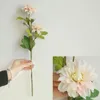 장식용 꽃 화환 5 pcs dahlia dahlia 인공 선박 결혼 장식 신부를 잡고 꽃 도로 리드 벽 식물 가짜