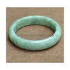 Bangle Genuine Natural Green Jade Bracelet Charm Jewellery Fashion Accessories Handcarved Lucky Amet Gifts For Women Her Men 230215 Dhahm