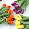 Nieuwe kunstmatige tulpen simulatie bloemenboeket real touch bloemen arrangement geschikt voor familie woonkamer bruiloftdecoratie