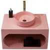 Rubinetti per lavabo da bagno Nordic Pink Cabinet Combinato da tavolo da bagno a parete