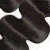 Inslagen Freeshipping!! Groothandel onbewerkte 100 human hair extensions Maleisisch Indiaas Peruaans haar Body Wave haarweefsels