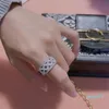 Designers ring mode kvinnliga smycken gåva diamant silver ringar par smycken gåvor enkel personlig stil fest födelsedag