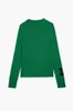 Zadig Voltaire 23SS Women Designer Fashion New Classic Sleeve Letter Hanging Wool V-Neck 100% Cashmere Knitwear Pullover Jumper tröja