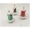 Bougies Noël Led Veilleuses Père Noël Bonhomme De Neige Bougie Portable Sans Flamme Joyeux Bureau À Domicile Décoration De Bureau Drop Delivery Jardin Dhbrg