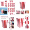 Present Wrap Popcorn Boxes Paper Movie Containers Box Party Night Container Hinks Hinks Supplies Holder White Red Bk Bowl Holders Dr DHXZF