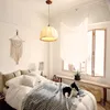 Hangende lampen Noordelijke stof lichten Slaapkamer Bedroom Lamp Moderne eetkamer Doek Hanging Living Decor Home verlichting armaturen